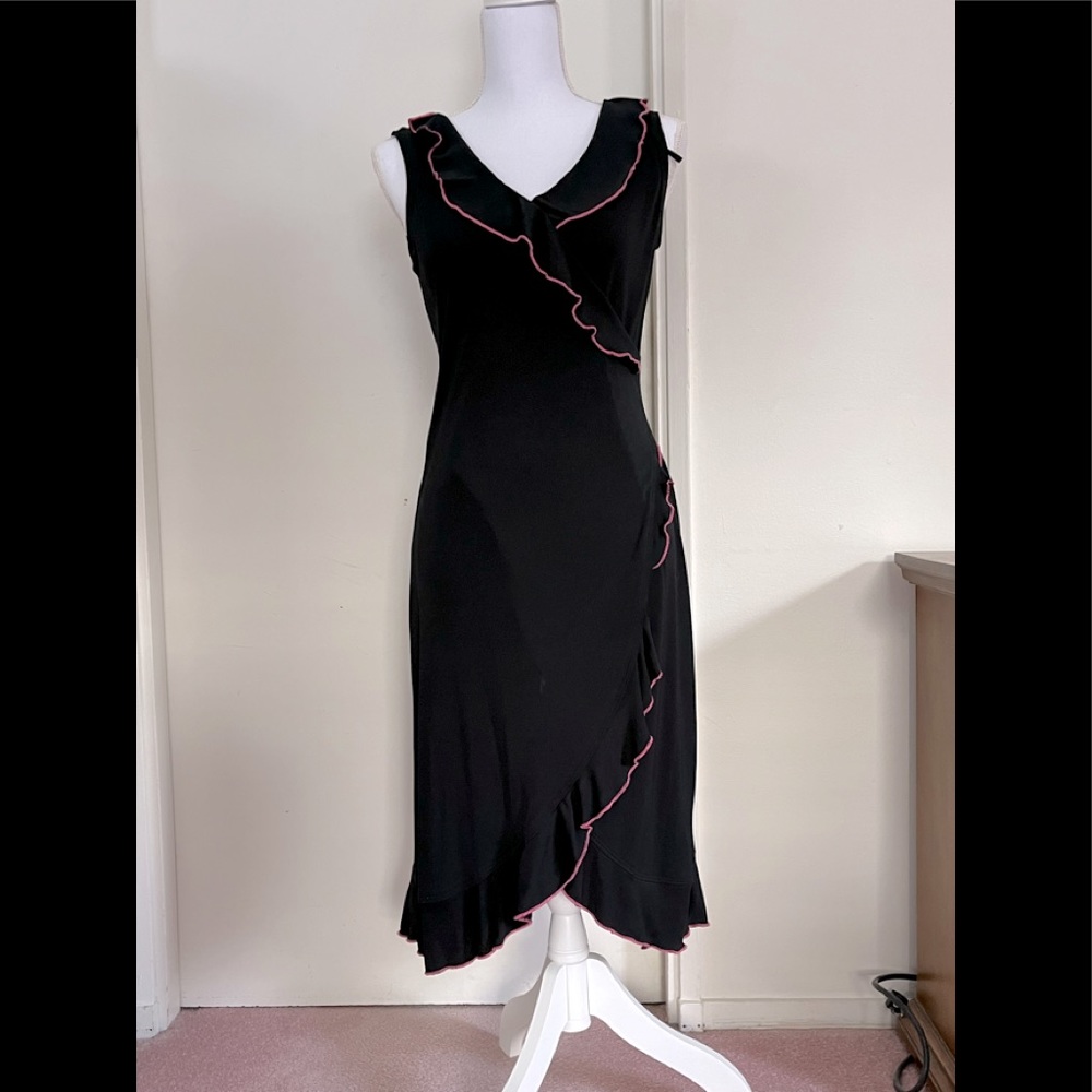 Black pull on dress